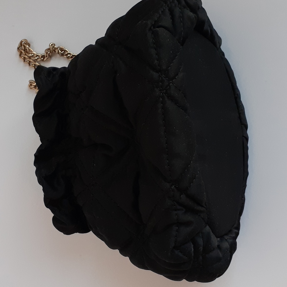 Quilted Black Bag / Purse Crossbody Small - Picture 7 of 8